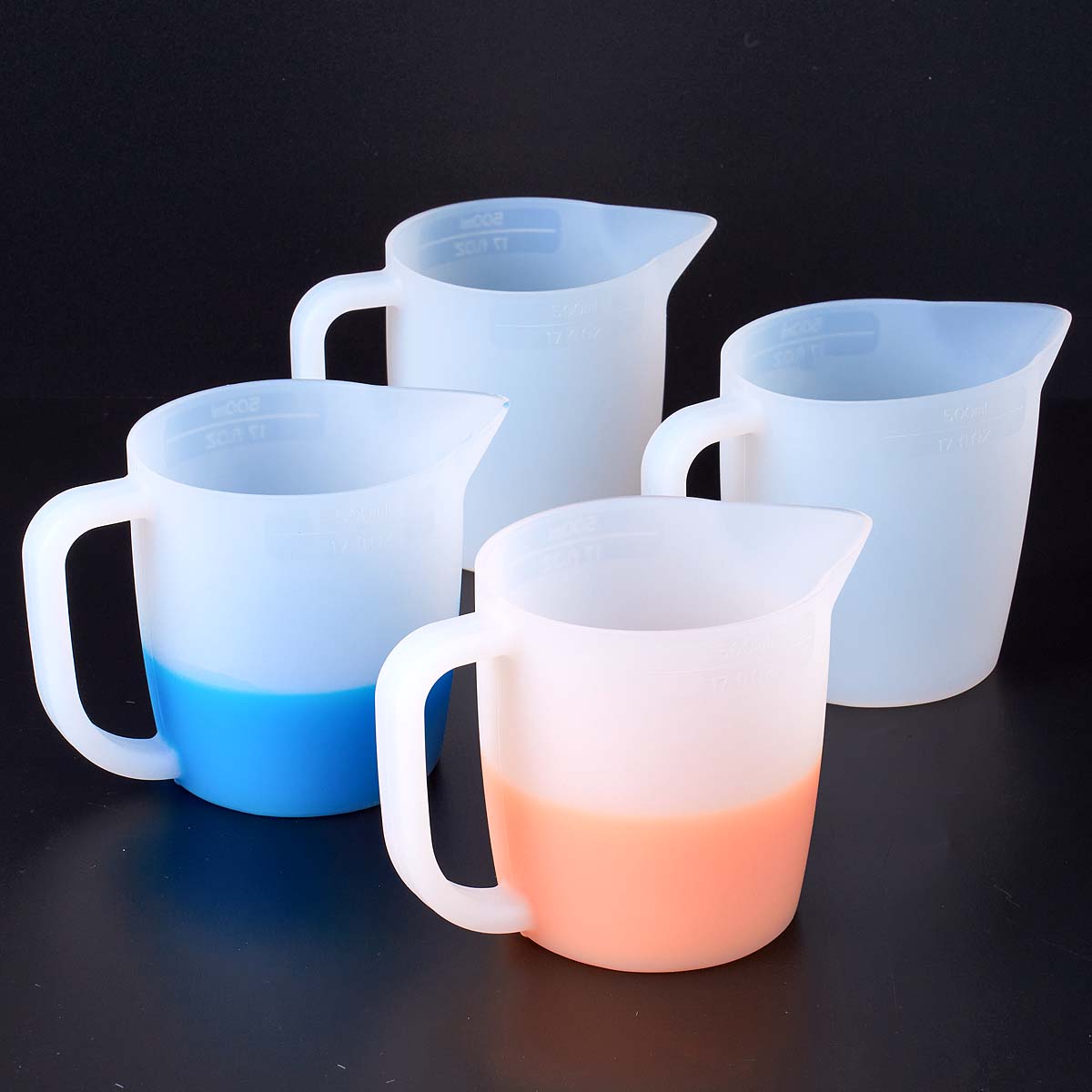 Mixing Cup Silicone - كوب قياس من السيليكون 500 مللي