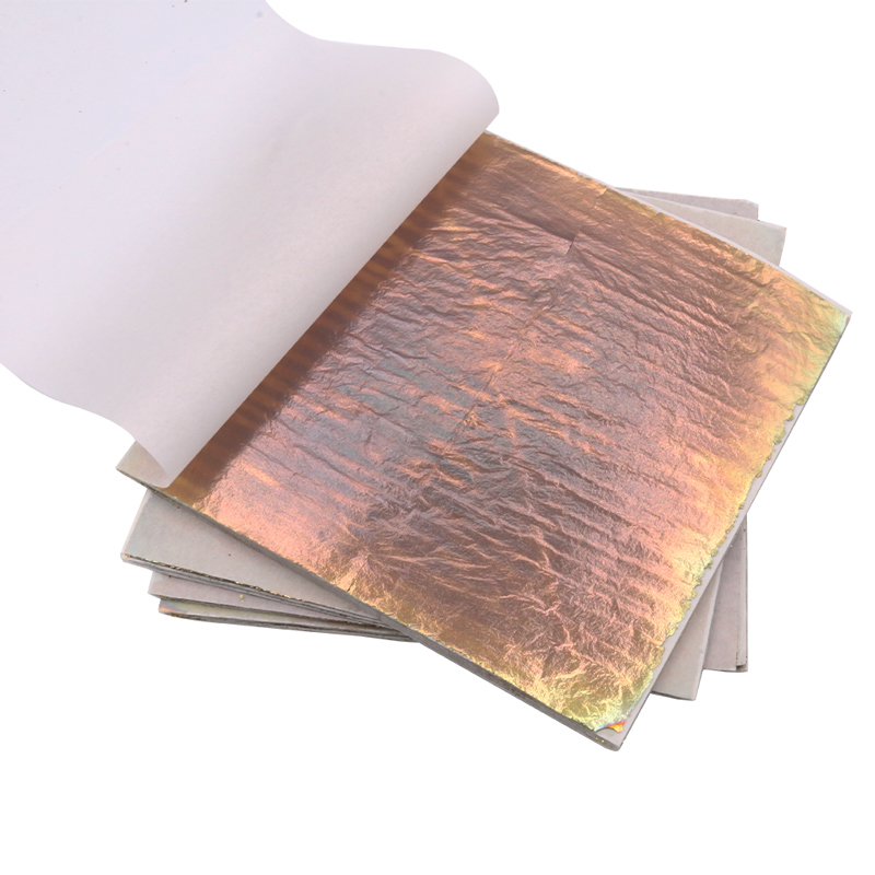 Gold Foil Flakes - 14x14 سنتيمتر الملونة تقليد ورقة الذهب