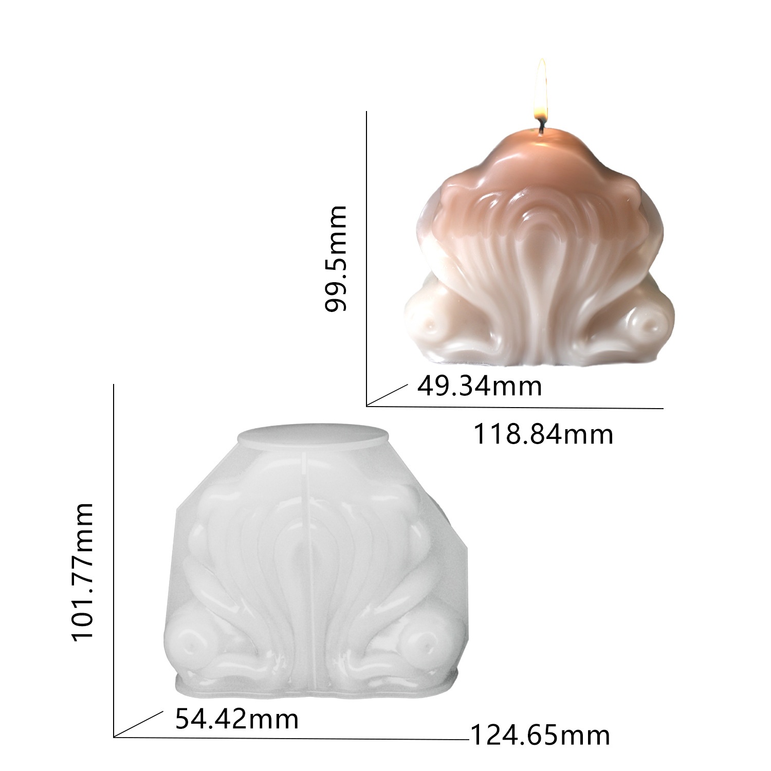 قالب سيليكون على شكل صدفة بحري - مراجعة Resin Ocean Wave Mold وسعره