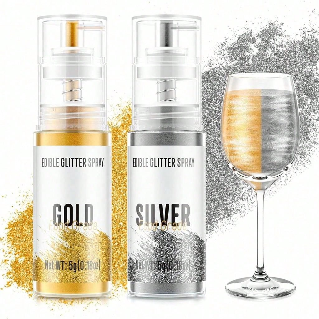 بخاخ الجليتر - 10 جرام من غبار - مراجعة Gold Foil Flakes وسعره