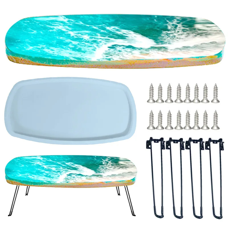كبير 61 سنتيمتر غير النظامية ص - مراجعة Resin Ocean Wave Mold وسعره